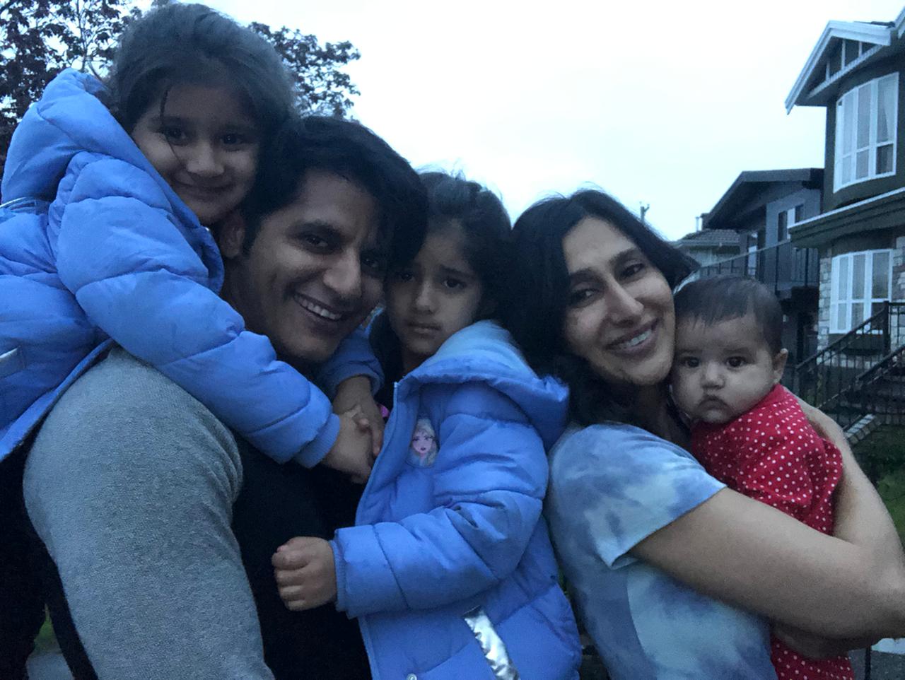 Karanvir Bohra with his family