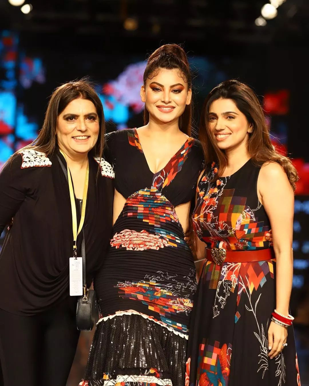 Urvashi With Designer Reynu Taandon and Nikhita Tandon